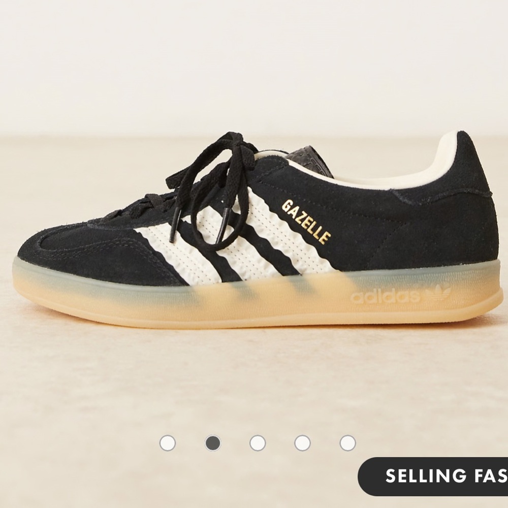Adidas Gazelle Women's Black and White Sneakers